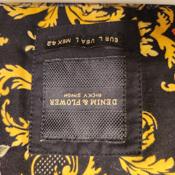 Denim & Flower shirt - Picture 2 of 3